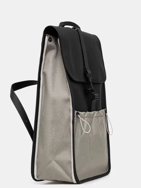 Rains plecak Mix Backpack W3 duży gładki czarny