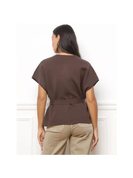 Top La Modeuse maro