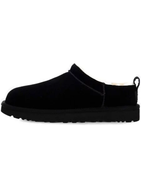 UGG De piele mules încălțăminte W CLASSIC MICRO cu adaos de lână negru