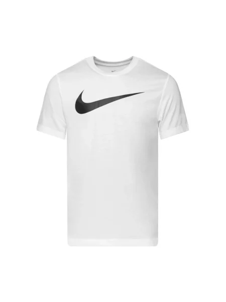 Koszulka Nike z nadrukiem z krótkim rękawem biała