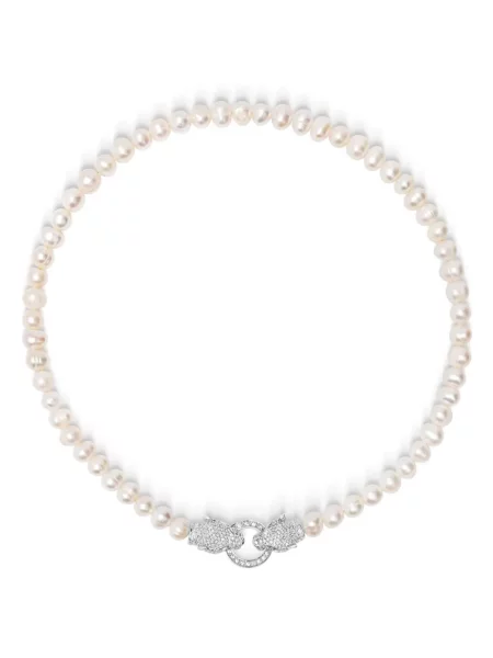 Colier Nialaya Jewelry cu perle alb