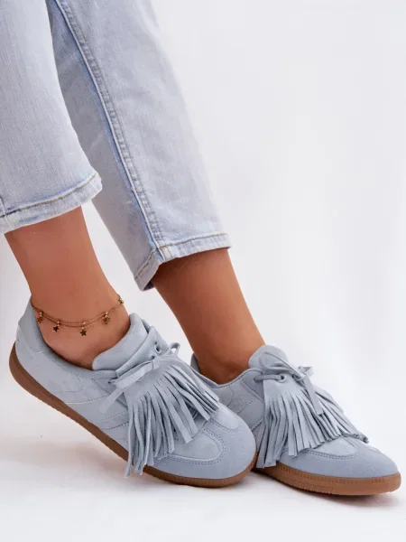 Tenisky Boto s třásněmi hnědé