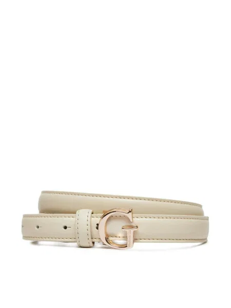 Кожен Guess дамски бежово