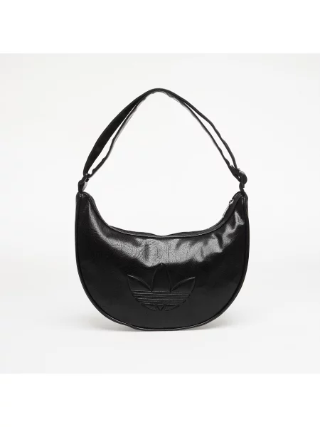 Adidas Дамска чанта Adicolor Half Crescent Bag Metallic Pu черен