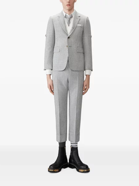 Cardigan Thom Browne din cașmir alb