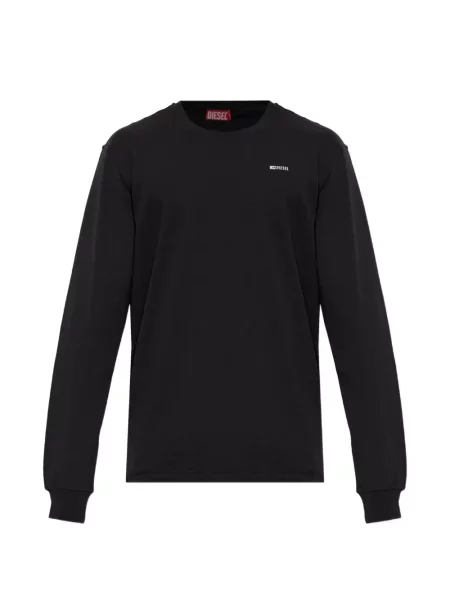 Lung tricou Diesel cu autograf negru