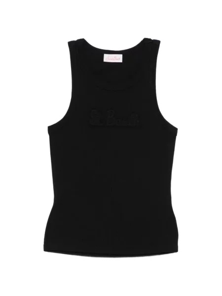 Top Mc2 Saint Barth cu autograf negru