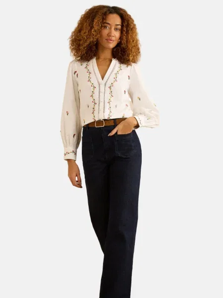 Love & roses Bluză galben / verde / roșu alb