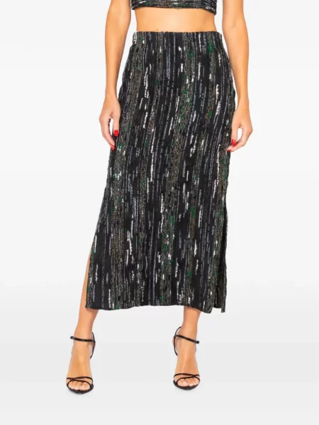 Fustă Jbq din tweed negru