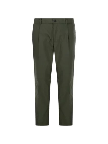 Pantaloni Entre Amis plisate verde