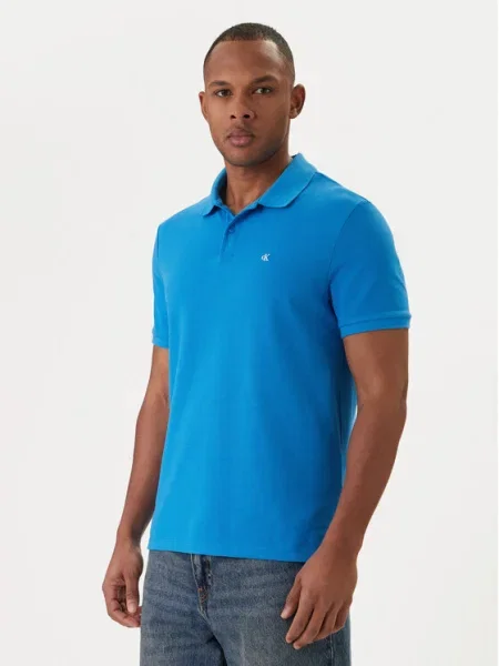 Calvin Klein Jeans Tricou polo celest albastru