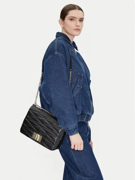 Torebka Furla skórzana czarna