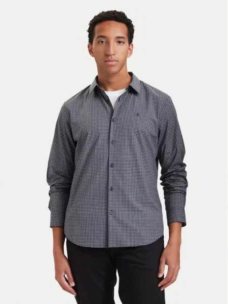 Calvin Klein Πουκάμισο Gingham Σκούρο μπλε