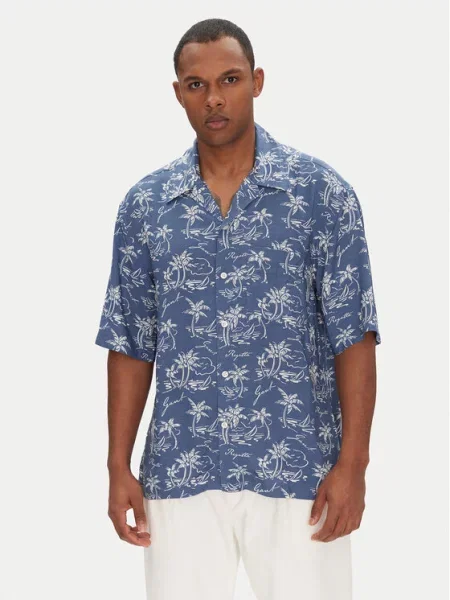 Gant Košile Island Print modrá