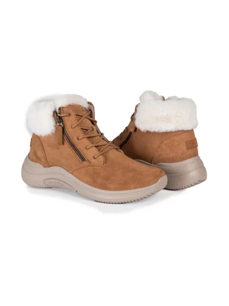 Botki Skechers brązowe