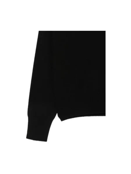 Lniany sweter z golfem Vanisé czarny