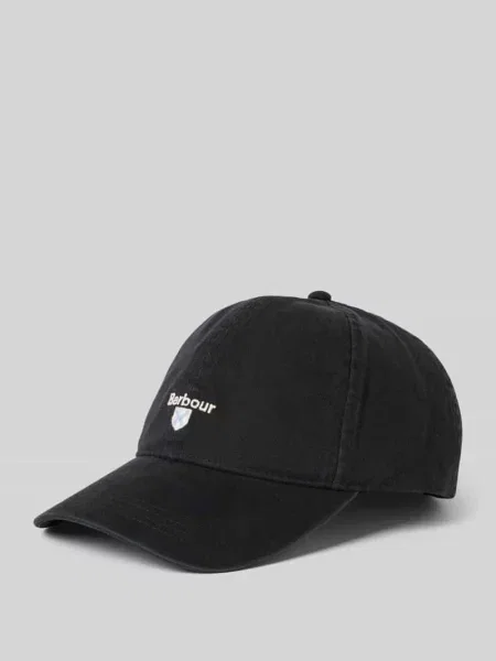 Czapka z daszkiem z czystej bawełny model CASCADE' Barbour czarna