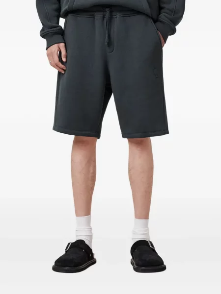 Pantaloni scurți Allsaints cu broderie albastru