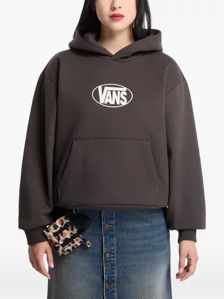 Hanorac cu glugă Vans cu imagine negru