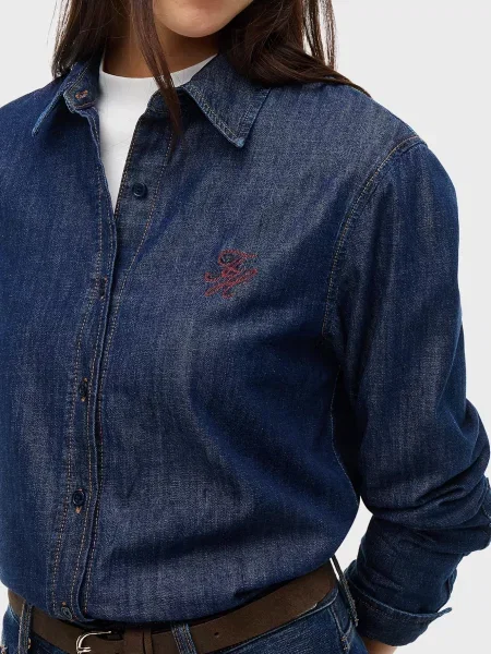 Рубашка Tommy Hilfiger синяя