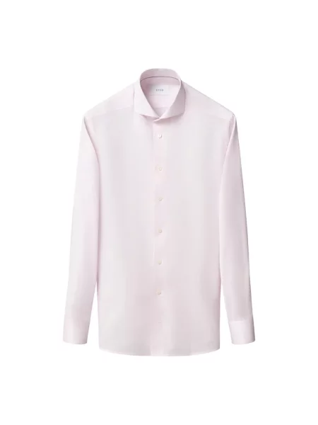 Koszula Eton z twillu różowa