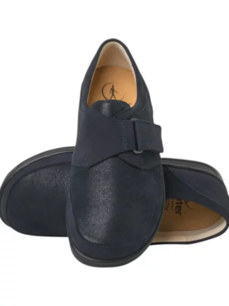 Sneakersy Ganter zamszowe niebieskie