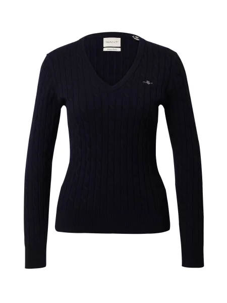GANT Pulover mornarsko plava bijela