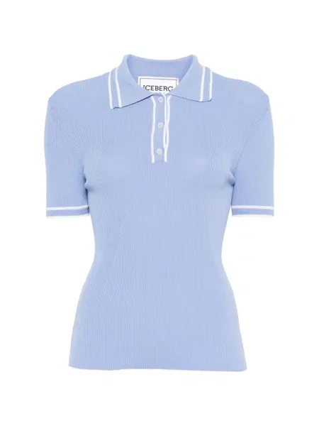 Polo Iceberg prążkowane niebieskie