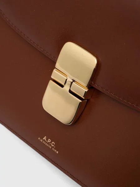 A.P.C. bőr táska Sac Grace Small barna