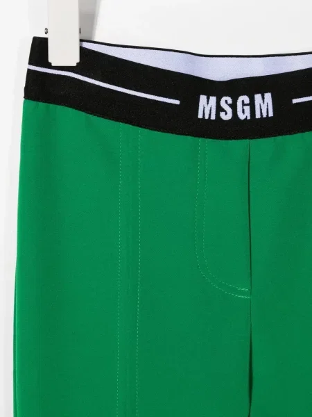 Dětské kalhoty Msgm zelené