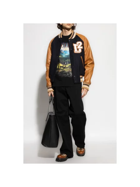Szerokie jeansy Dsquared2 czarne