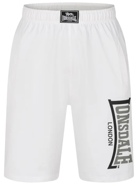 LONSDALE Pantaloni Jam gri / negru alb