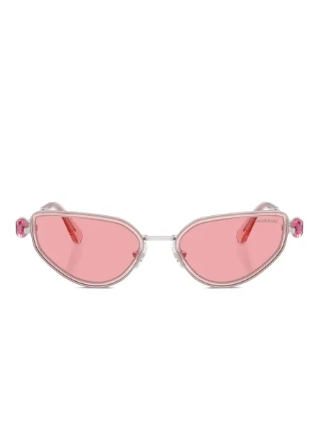 Sunčane naočale mačje oči Swarovski Eyewear s kristalima siva