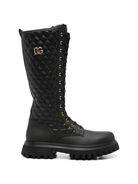 Botki dziecięce Dolce And Gabbana czarne