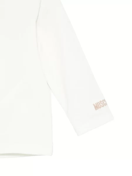 Sukienka koszulowa dziecięca Moschino brązowa