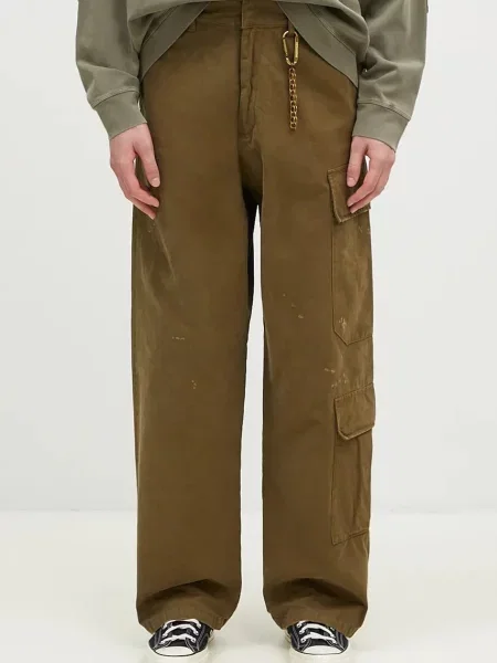 DARKPARK pantaloni de Jeffrey cu fit cargo verde
