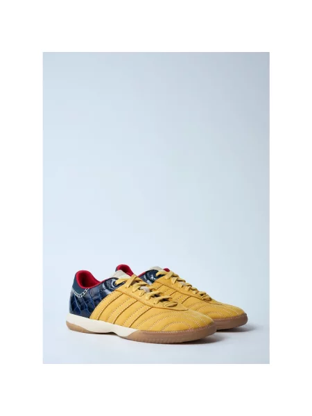 Sneakersy Adidas Originals skórzane żółte
