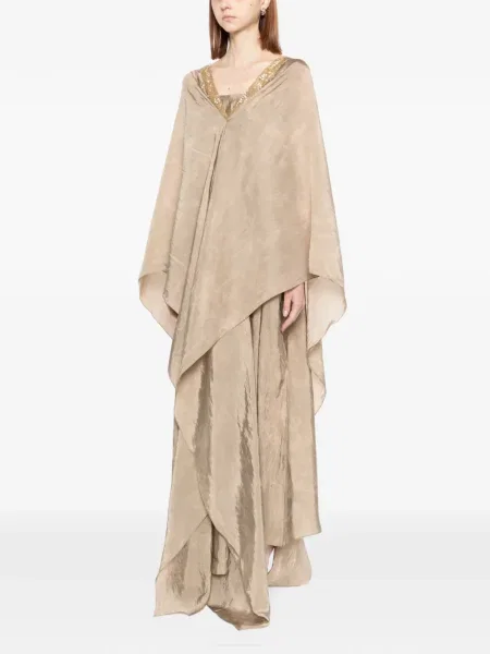Rochie maxi Shatha Essa drapată de costum