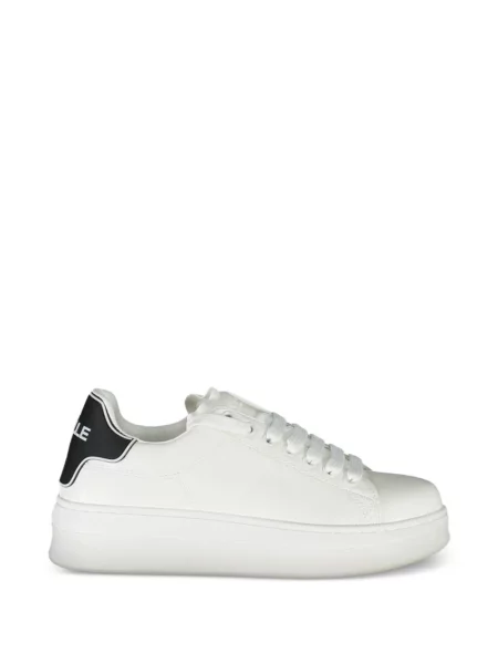 Fűzős platform talpú csipkés sneaker Gaelle fehér