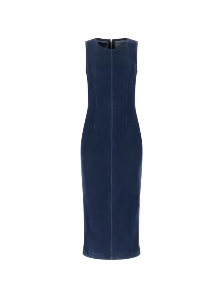 Midi šaty Guess modrá