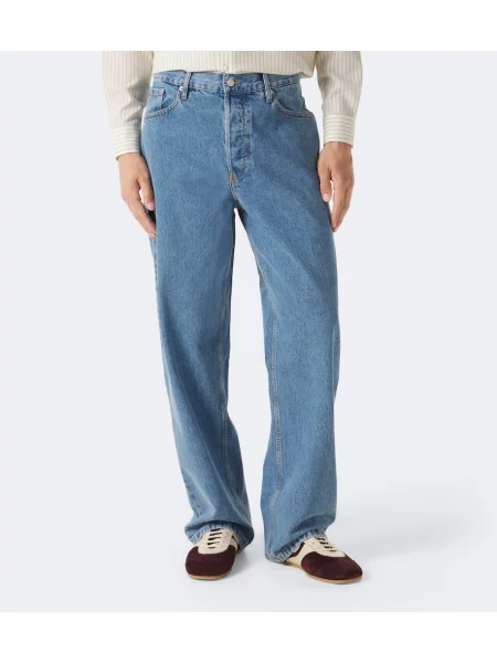 Široké džínsy Dries Van Noten modrá