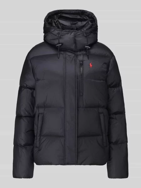 Kurtka puchowa z odpinanym kapturem Polo Ralph Lauren czarna