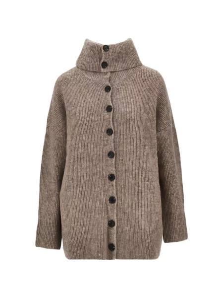 Cardigan Emporio Armani tricotate maro