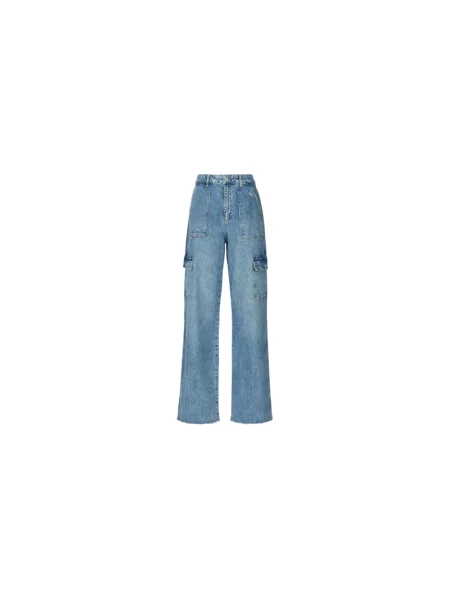 Szerokie jeansy Chiara Ferragni Collection niebieskie