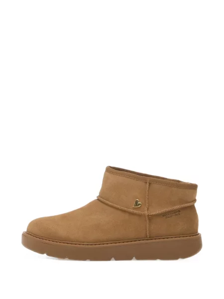 Cizme scurte Skechers cu motiv cu inimi maro