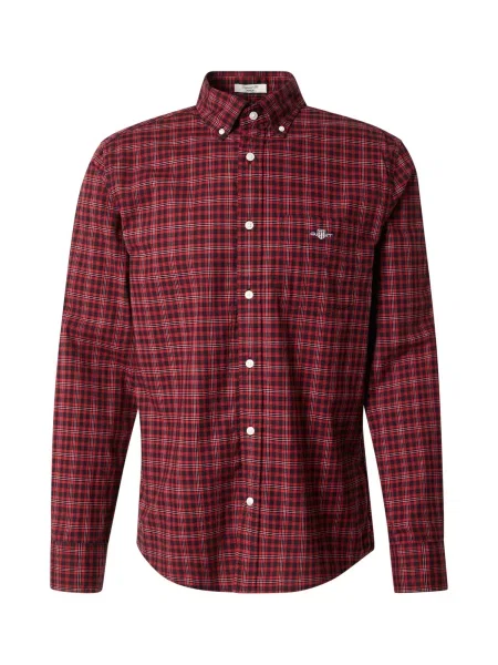 GANT Cămașă CLASSIC roșu / roşu închis / negru alb