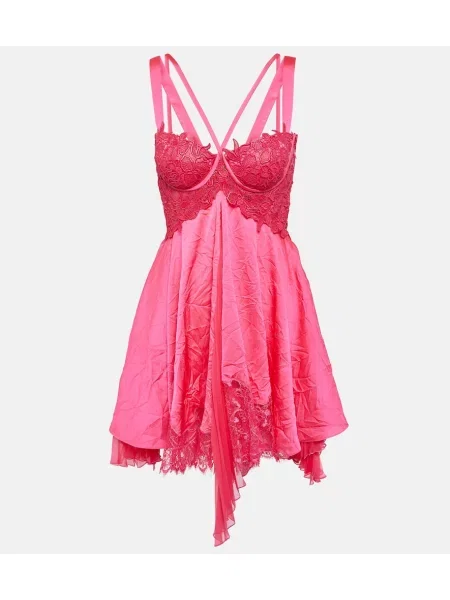 Rochie Versace din satin roz