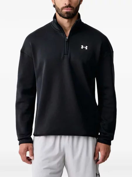 Hanorac cu fermoar Under Armour cu imagine negru