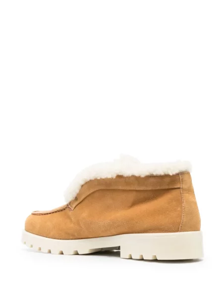 Pantofi loafer Santoni din piele de căprioară