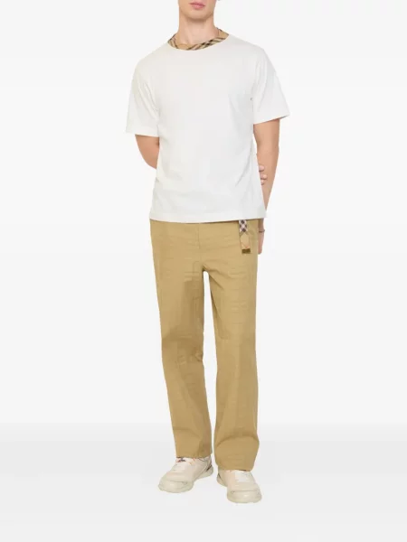 Pantaloni Burberry în carouri